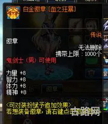 dnf白金徽章加多少名望(dnf勋章强化提升表)