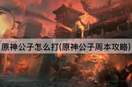 原神公子怎么打(原神公子周本攻略)