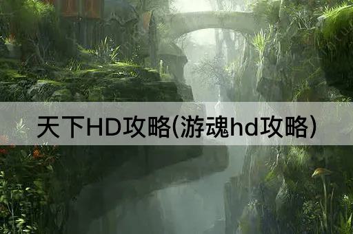 天下HD攻略(游魂hd攻略)